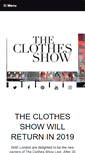 Mobile Screenshot of clothesshow.com