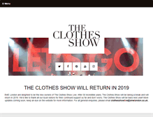 Tablet Screenshot of clothesshow.com